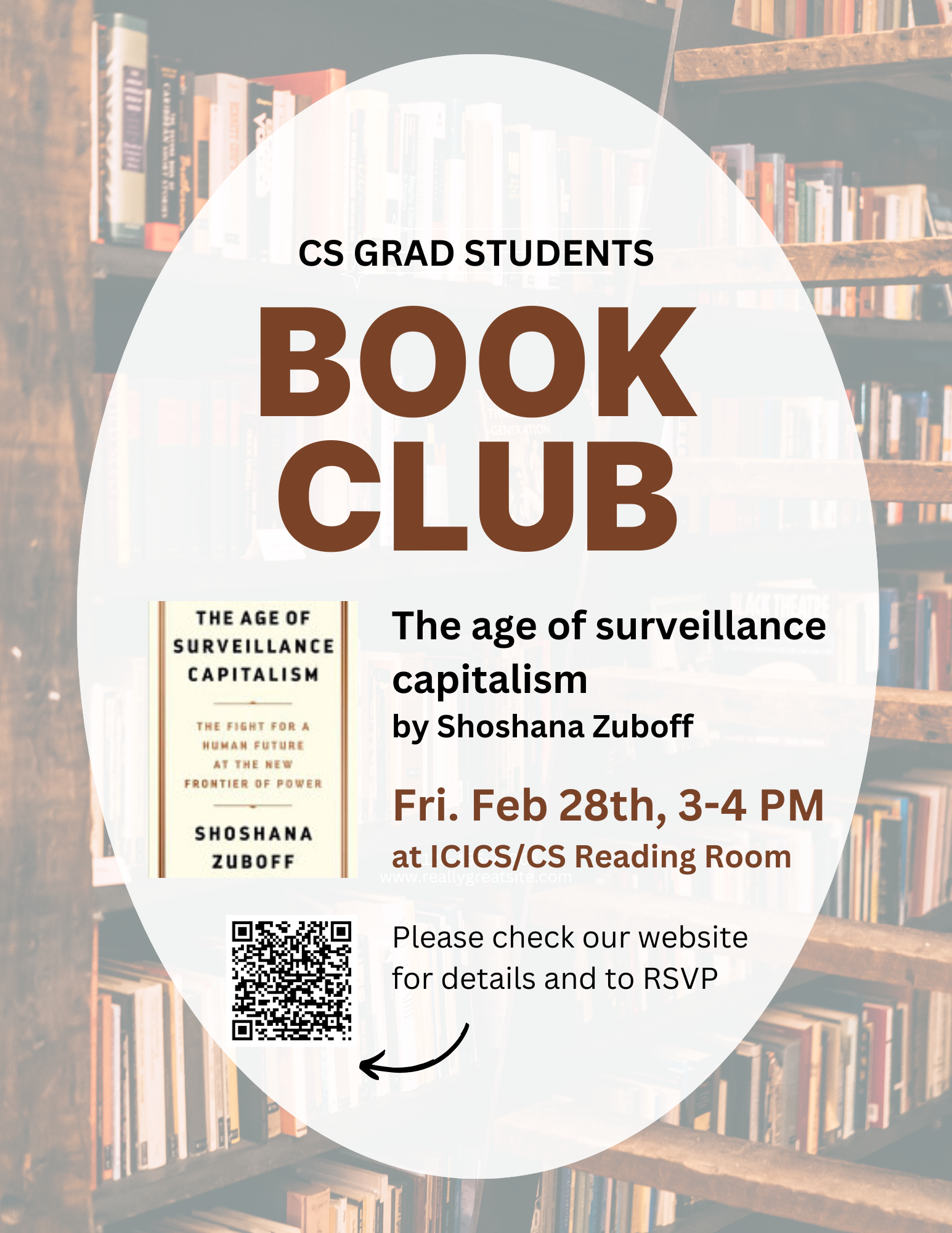 CS Book Club Feb 28 announcement