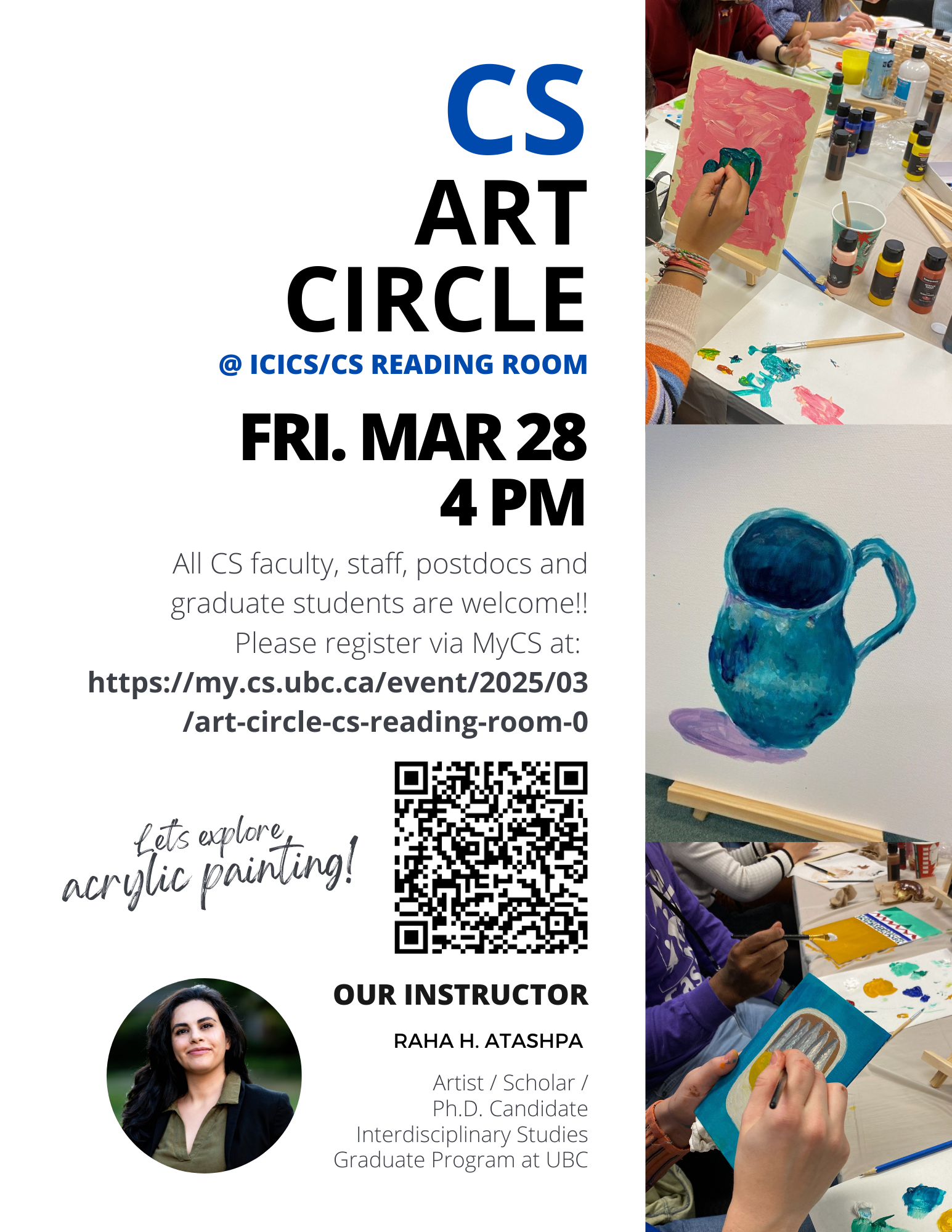 cs art circle Mar 28 poster