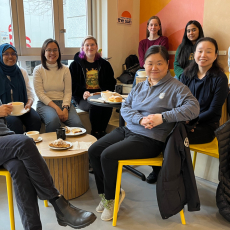 Professor Joanna McGrenere (left) and her graduate students