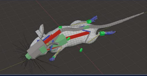 A three-dimensional virtual mouse generates synthetic training data for  behavioral analysis